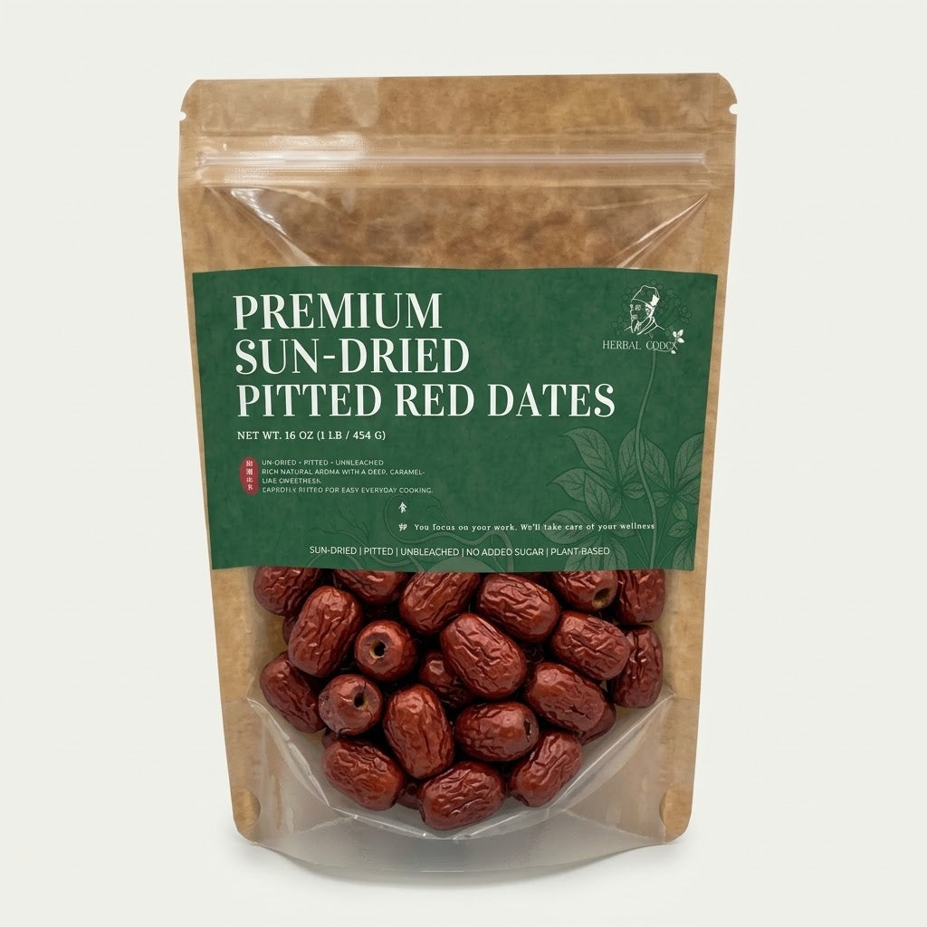 Premium Sun-Dried Pitted Red Dates (Jujubes)