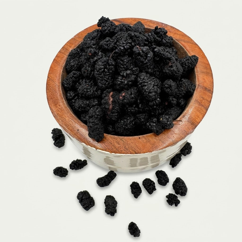 Sun-Dried Whole Black Mulberries (Sang Shen)