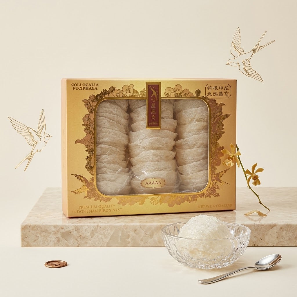 Premium 5A-Grade Indonesian Bird's Nest (Whole Cups)