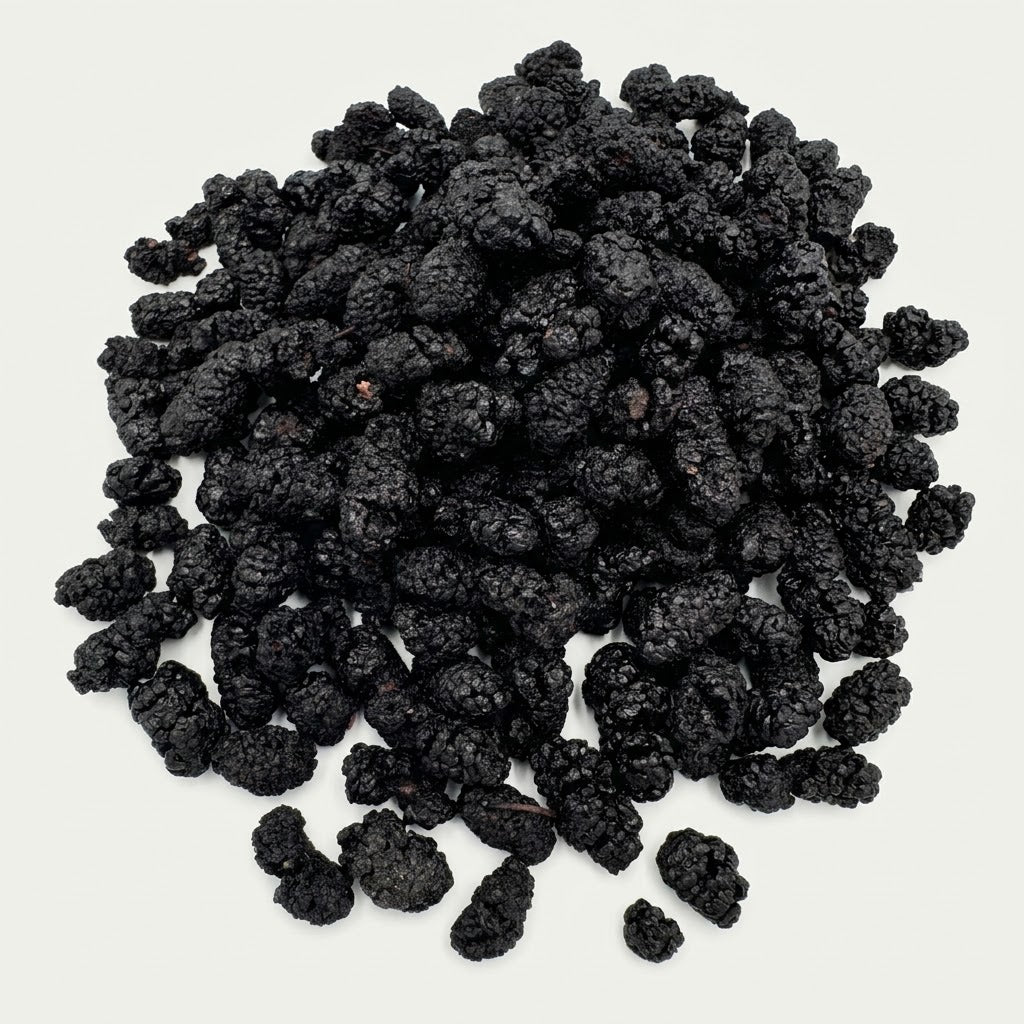 Sun-Dried Whole Black Mulberries (Sang Shen)